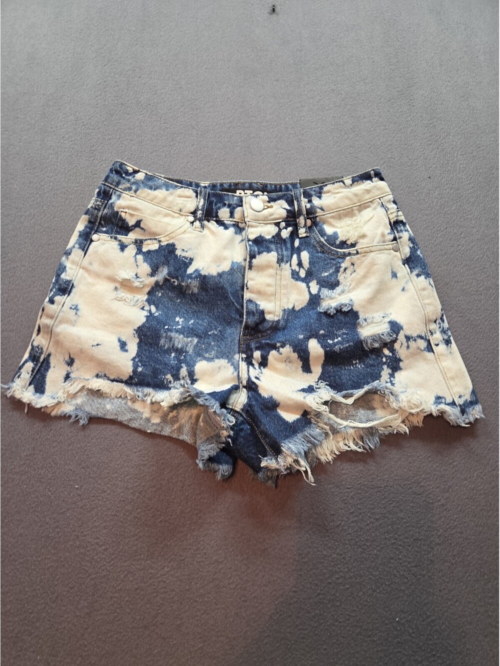 women's distressed denim shorts by PTCL size 27W